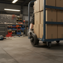 125mm Diameter Heavy Duty Rubber Wheel with Roller Bearing