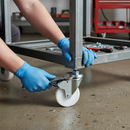 100mm Professional Braked Swivel Bolt Hole Castor Wheel with Load Capacity of 125Kg