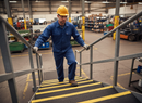 Heavy Duty Anti Slip Stair Tread Cover 345mm Depth - High Visibility