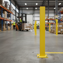 Premium Heavy Duty Impact Protection Bollard 1000mm Tall for Workplace Safety - High-Quality Professional Grade for Industrial and Commercial Appli...