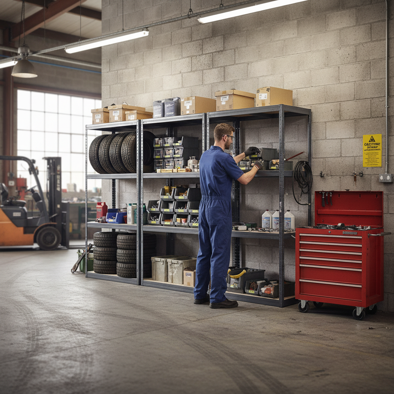 Premium Garage Shelving Unit - 1600mm High - 200kg Capacity - Grey