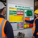Safety Briefing & Emergency Response Station – 1200mm x 1500mm – Aluminium Frame – Industrial Use