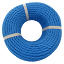 6mm Blue Polypropylene 3-Strand Rope 75m Coil – Strong 3-Strand Twisted