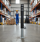 Premium Removable Lockable Plastic Bollard with Anti-Ram Steel Core for High Traffic Protection