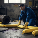 Premium Chemical Absorbent Land Booms - Pack of 4 for Hazardous Spills