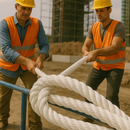 24mm White Polypropylene Rope - 1" 3-Strand Poly Rope, Heavy Duty, 220m Coil or Per Metre