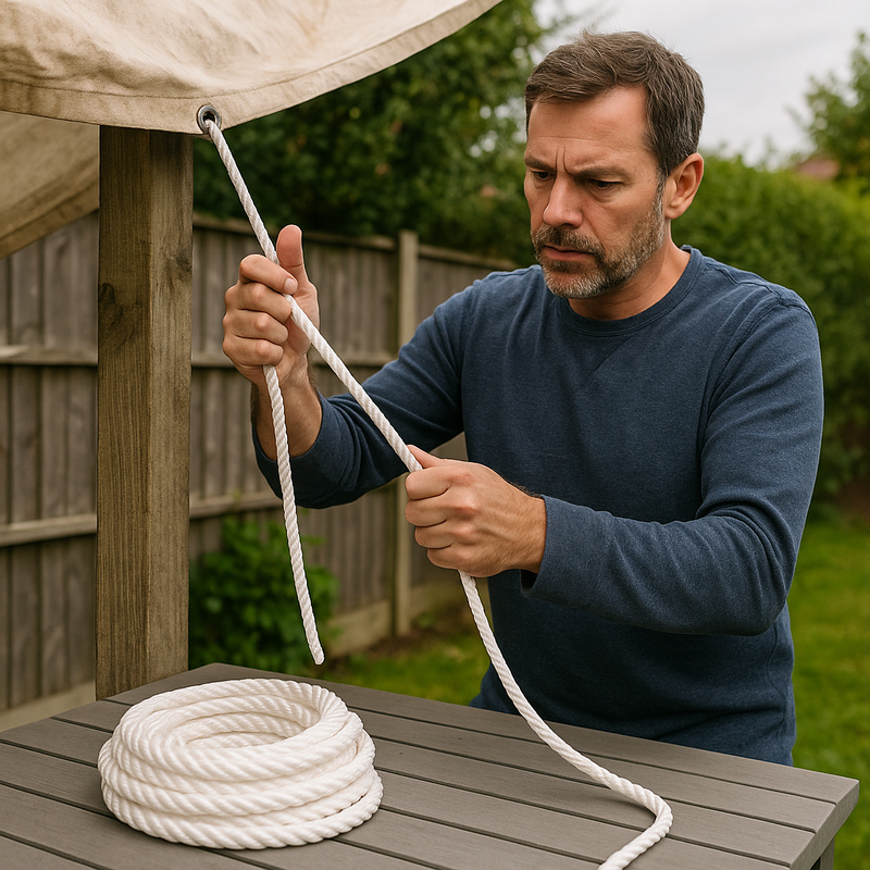 10mm White Polypropylene Rope – Heavy-Duty, Weatherproof & UV-Resistant | 30m Mini Coil | Best-Selling