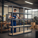 Heavy Duty Industrial Shelving - 1800mm High - 200/280kg Capacity - Grey