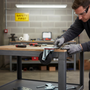 80mm Swivel Plate Castor with Heavy Duty Black Rubber Tyre