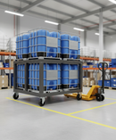 200mm Extra Heavy Duty Fixed Plate Castor with Cast Iron Wheel