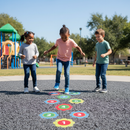 Premium Flower Hopscotch Playground Marking - Durable Thermoplastic Design for Outdoor Learning and Exercise