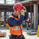 Lightweight Vented Slip Ratchet Safety Helmet for Construction
