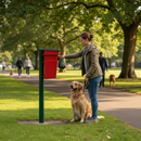 Premium Heavy Duty Dog Waste Bin 30L with Metal Lid and UV Resistance for Outdoor Use