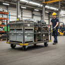 200mm Heavy Duty Swivel Plate Castor Towable with Ball Bearings