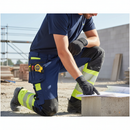 Premium High-Visibility Trousers with 4-Way Stretch, Holster Pockets, and Knee Protection
