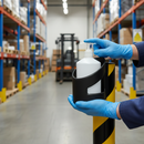 Premium Hand Sanitiser Dispenser Bracket for Wall or Freestanding Use, Compatible with Standard Pump Containers