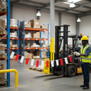 Professional Red and White Safety Bunting - 26m Pendant Caution Marker for Worksite Barriers