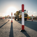 Premium Heavy Duty Delineator Marker Post - 75cm & 100cm with Reflective Sleeve for Enhanced Visibility