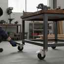 100mm Premium Braked Swivel Plate Castor with Nylon Centre