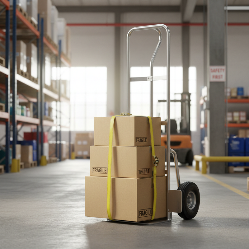 Heavy Duty Aluminium P Handle Sack Truck - 150kg Load Capacity