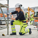Premium Women's Hi-Visibility Trousers with 4-Way Stretch Fabric, Holster Pockets, and Reinforced Knee Pad Pocket
