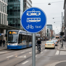 Premium Post Mount Sign for Trams, Buses, Bikes, and Taxis - Durable and Weather-Resistant Design