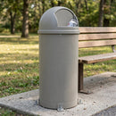 80 litre UV-resistant polyethylene litter bin with spring-loaded flap