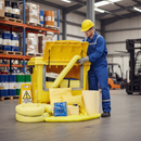 Premium Chemical Spill Kit 1000L with Wheeled Drop Front Bin