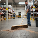 Premium Medium Platform Broom with Bassine Fill, 610mm Cleaning Width for Industrial Use