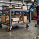 160mm Premium Extra Heavy Duty Swivel Plate Castor with Polyurethane Tyre