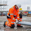 Premium Waterproof Overtrousers with High Visibility, Eco-Friendly 3-Layer Laminate Fabric and Durable Recycled Material