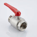 3/8in BSP Male x Female Lever Ball Valve, Nickel Plated Brass, 32 Bar (view 2)