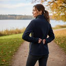 Premium Ladies Micro Full Zip Fleece Jacket with Adjustable Hem and Zipped Pockets
