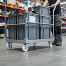 125mm Swivel Plate Castor with Heavy Duty White Nylon Wheel - 300Kg Load Capacity