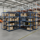 Premium Industrial Shelving - 1830mm High - 200kg Capacity - Chipboard - Blue Finish