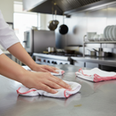 Premium Cloth Dishcloth Set with Red Edge - Soft, Absorbent, 30x30CM, Pack of 10 for Kitchen and Cleaning Use