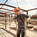 Professional 2-Point Quick Release Safety Harness with Adjustable Straps and Fall Indicators for Height Work