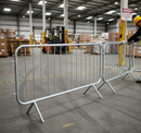 Premium Crowd Control Barrier 2.3m x 1.1m with Fixed Legs and Interlocking System for Traffic Management and Event Safety