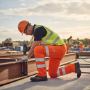 Premium High-Performance Stretch Cargo Trouser in Orange - ISO 20471 Compliant with Railway Group Standard