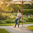 Premium Outdoor Perch Seat with Galvanized Finish for Sheltered Areas - Durable and Space-Efficient Seating Solution