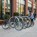 Premium Bicycle Parking Rack with Galvanised Mild Steel Construction for Secure Parking of Two Bikes