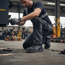Premium Trainer-Style Safety Shoe with Water Repellent Upper and Shock-Absorbing Heel for Comfort and Support