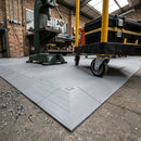 Interlocking PVC Flooring Tile Corner Ramp 500 × 500 × 7 mm