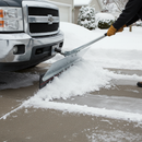 Premium Heavy Duty Snow and Ice Scraper with Rubber Blade and Steel Edge for Effective Snow Removal