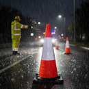 Premium Collapsible Traffic Cones, Road Legal 750mm Retroreflective for First Responders and Mobile Works Vehicles