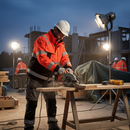 Premium High Visibility Work Jacket - Water Repellent, Durable Material, Enhanced Comfort and Functionality for Warm Weather Work