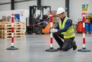 Premium Post and Chain Barrier Kit with Multiple Color Options for Effective Crowd Control and Area Segmentation
