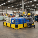 Premium Fuel and Chemical Spill Containment with Corner and Central Supports