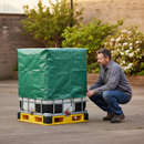 Premium Flexible Raincover for IBC Spill Pallet with Removable Deck