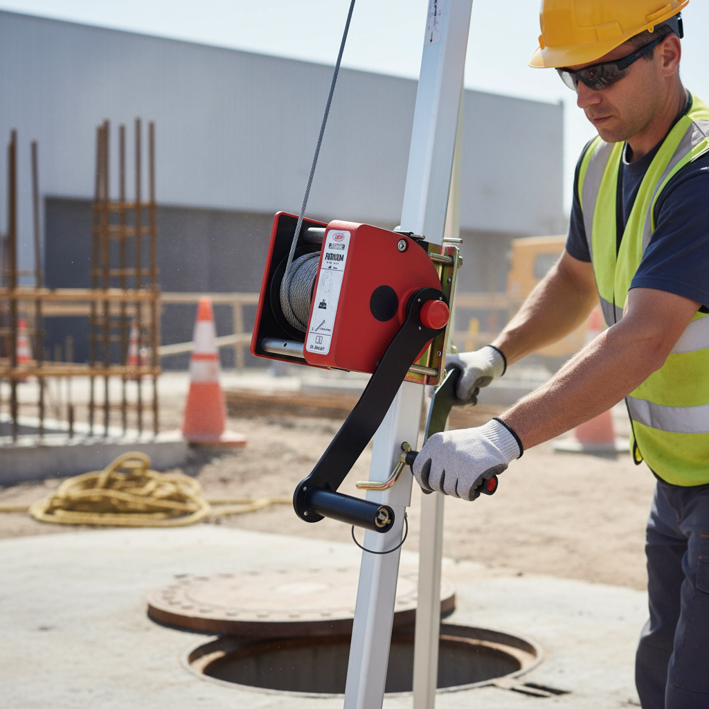 Premium Heavy Duty Confined Space Rescue Winch with Integral Breaking